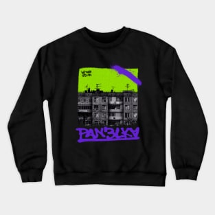 POST-SOVIET PANELKA // Typical russian panel houses Crewneck Sweatshirt